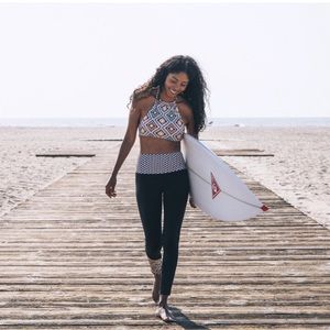 Black Girls Surf X Hurley Max Mosaic Geo Surf Legging